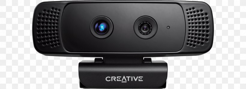 Creative Technology Creative BlasterX Senz3D Camera Gesture Recognition Webcam, PNG, 990x360px, Creative Technology, Camera, Camera Accessory, Camera Lens, Cameras Optics Download Free