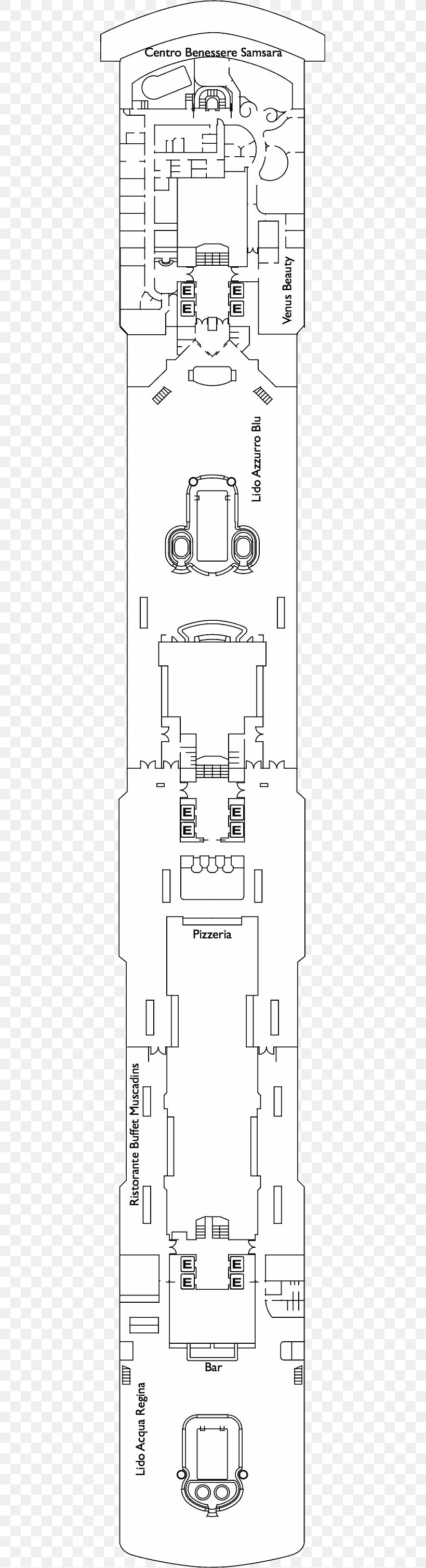 Deck Cruise Ship Costa Deliziosa Floor Plan, PNG, 434x3021px, Watercolor, Cartoon, Flower, Frame, Heart Download Free