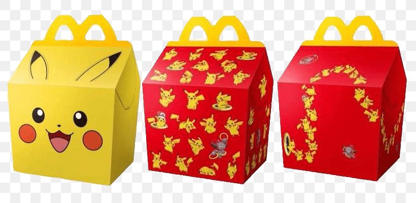 Pikachu McDonald's Happy Meal Pokémon Trading Card Game, PNG, 800x400px, Pikachu, Arceus, Box, Game, Happy Meal Download Free