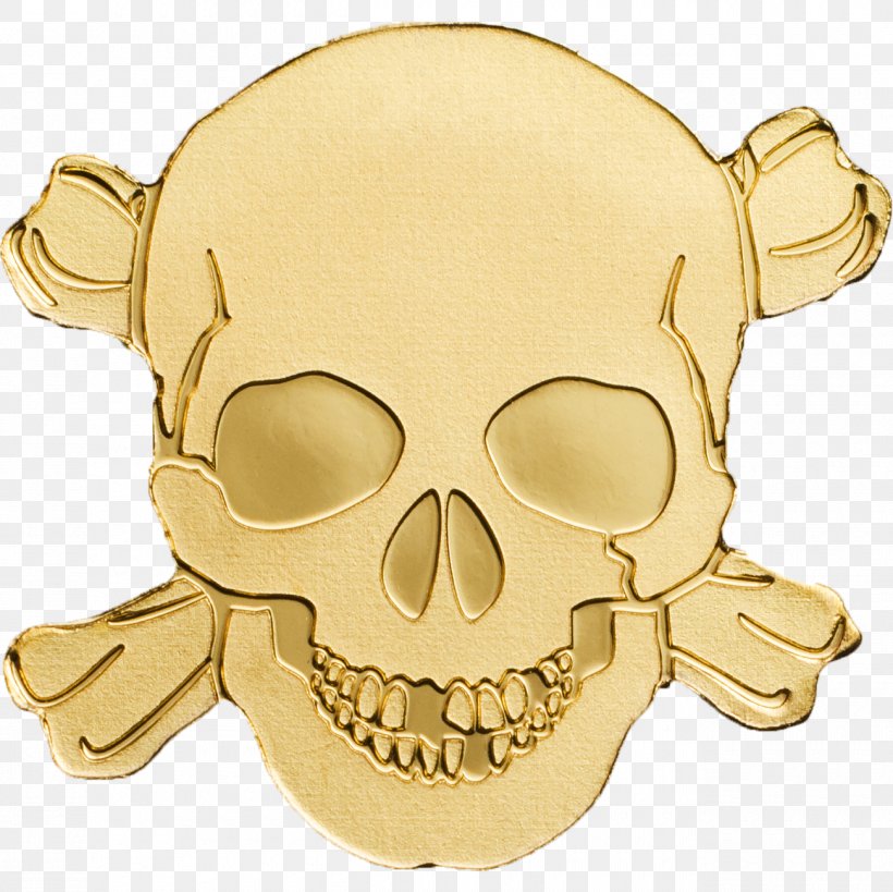 Skull Silver Gold Palau Coin, PNG, 1300x1299px, Skull, Banknote, Bone, Coin, Dollar Coin Download Free