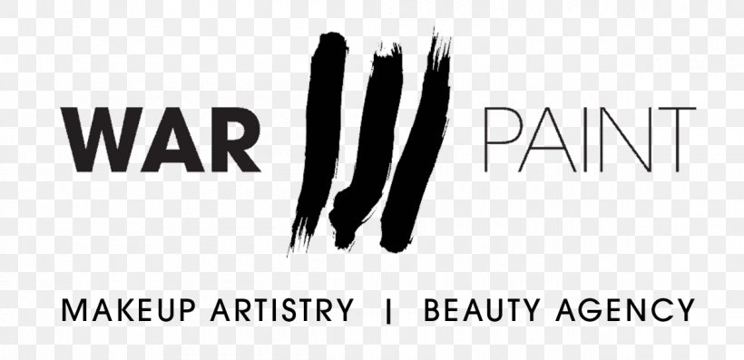 Logo WarPaint International Beauty Agency Brand, PNG, 1200x582px, Logo, Beauty, Bitmap, Black, Black And White Download Free