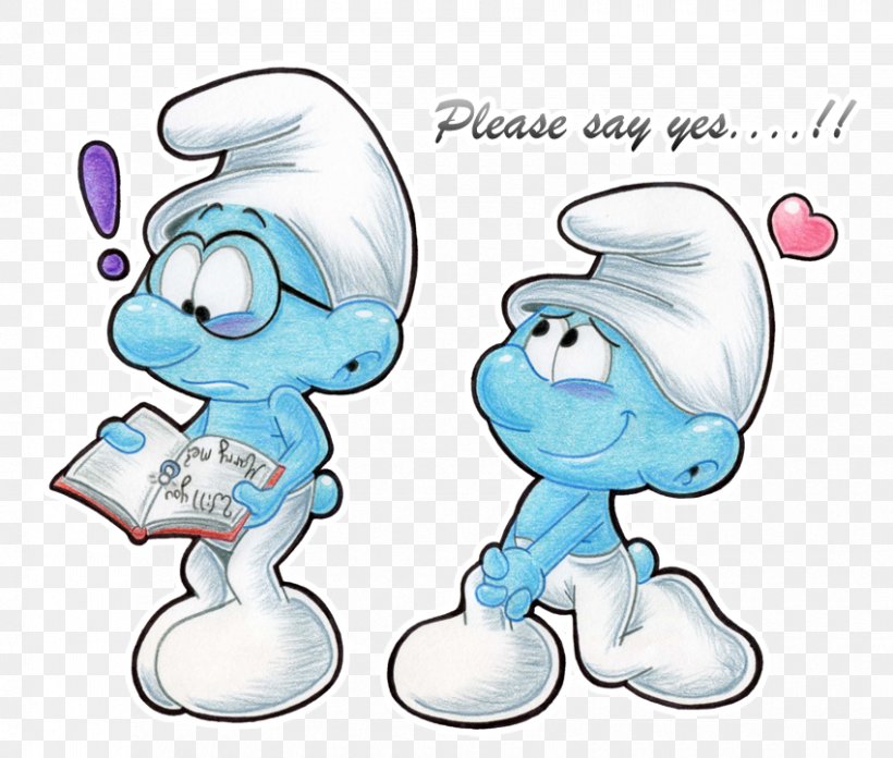 Clumsy Smurf Brainy Smurf Smurfette Handy Smurf Hefty Smurf, PNG, 850x722px, Watercolor, Cartoon, Flower, Frame, Heart Download Free