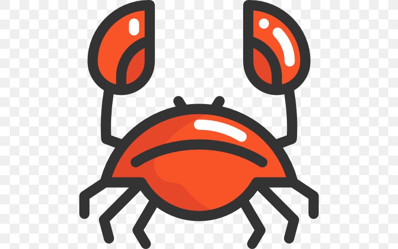 Crab Seafood Icon, PNG, 512x512px, Crab, Area, Artwork, Drawing, Food Download Free