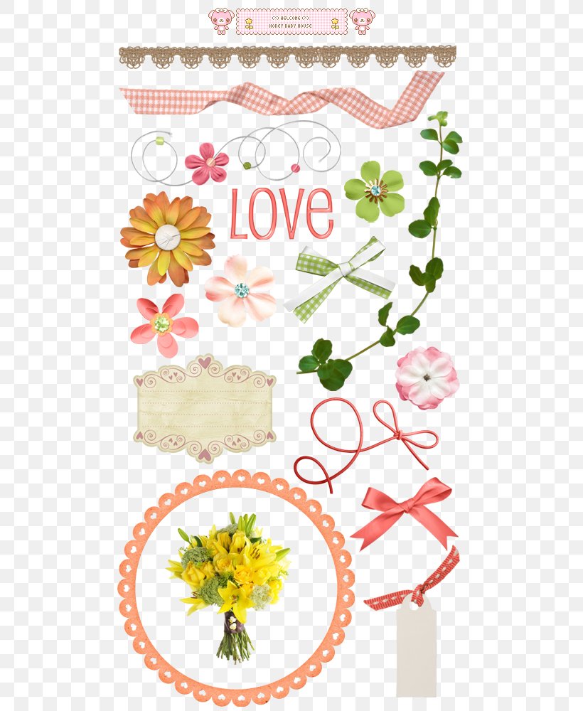 Floral Design Clip Art Font Pattern, PNG, 500x1000px, Watercolor, Cartoon, Flower, Frame, Heart Download Free