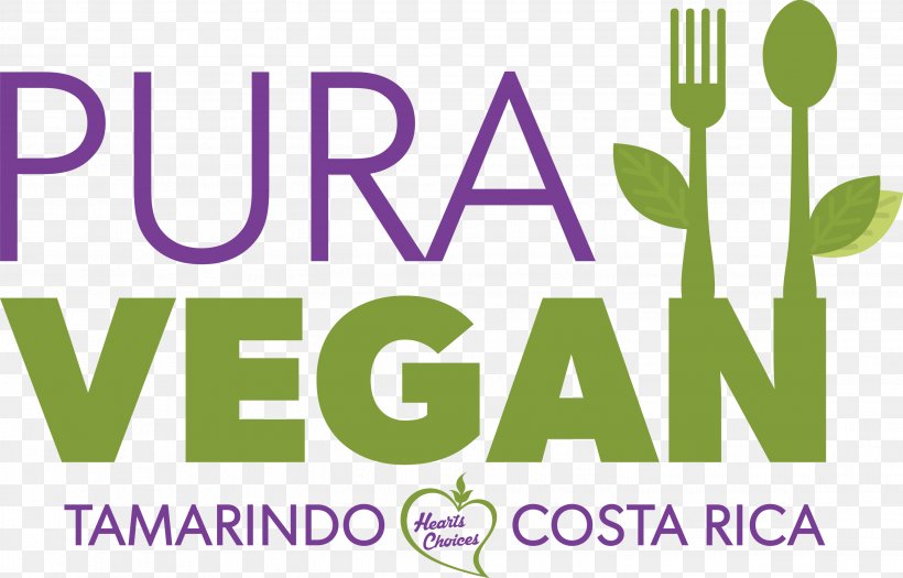 Pura Vegan Logo Restaurant Brand Product, PNG, 2901x1858px, Logo, Area, Brand, Costa Rica, Grass Download Free