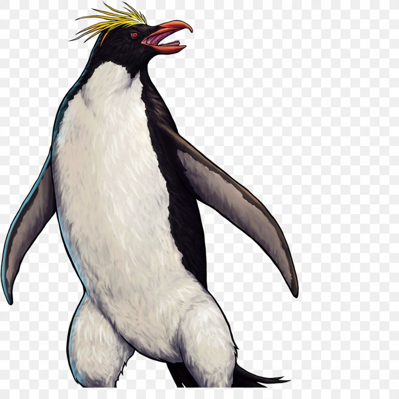 King Penguin Southern Rockhopper Penguin Flipper, PNG, 1024x1024px, King Penguin, Beak, Bird, Blue, Fauna Download Free