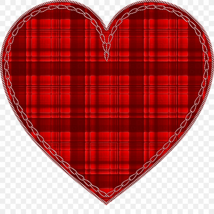 Plaid Tartan Pattern Red Heart, PNG, 1600x1600px, Valentine Hearts, Heart, Love, Paint, Plaid Download Free