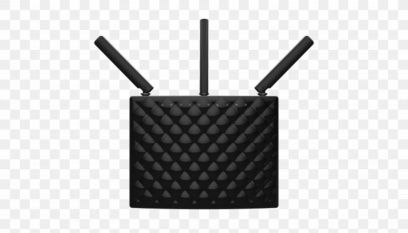 Wireless Router Wi-Fi Tenda AC6 Gigabit Ethernet, PNG, 7000x3996px, Wireless Router, Black, Data Transfer Rate, Gigabit, Gigabit Ethernet Download Free