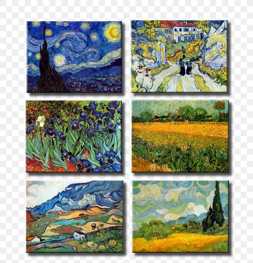 Alpilles The Starry Night Painting Modern Art, PNG, 737x850px, Alpilles, Art, Artwork, Collage, Ecosystem Download Free