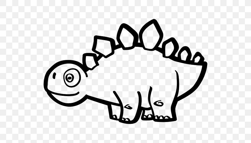 Dinosaur, PNG, 600x470px, Stegosaurus, Animal, Blackandwhite, Book, Caricature Download Free