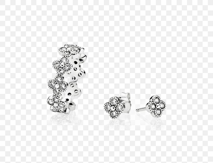 Earring Pandora Jewellery Bracelet, PNG, 625x625px, Earring, Bijou, Black And White, Body Jewellery, Body Jewelry Download Free