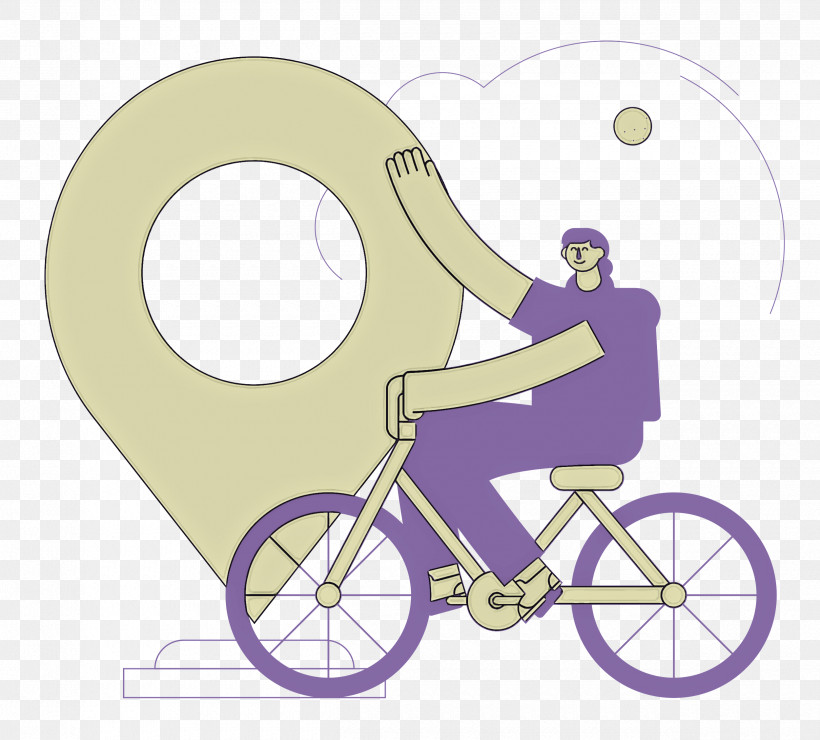 Lavender, PNG, 2500x2258px, Bicycle Wheel, Bicycle, Bicycle Frame, Cartoon, Lavender Download Free