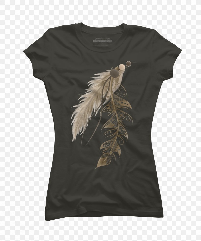 Printed T-shirt Desktop Wallpaper Spreadshirt Wallpaper, PNG, 1500x1800px, Tshirt, Decorative Arts, Feather, Neck, Personalization Download Free