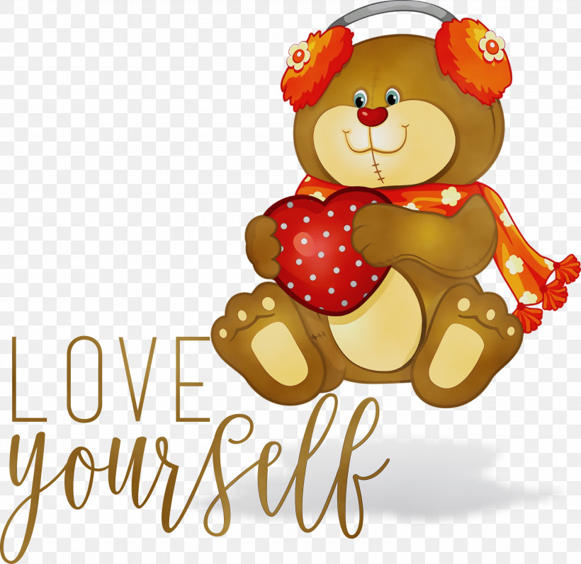 Teddy Bear, PNG, 3000x2917px, Love Yourself, Bears, Brown Bear, Care Bears, Drawing Download Free