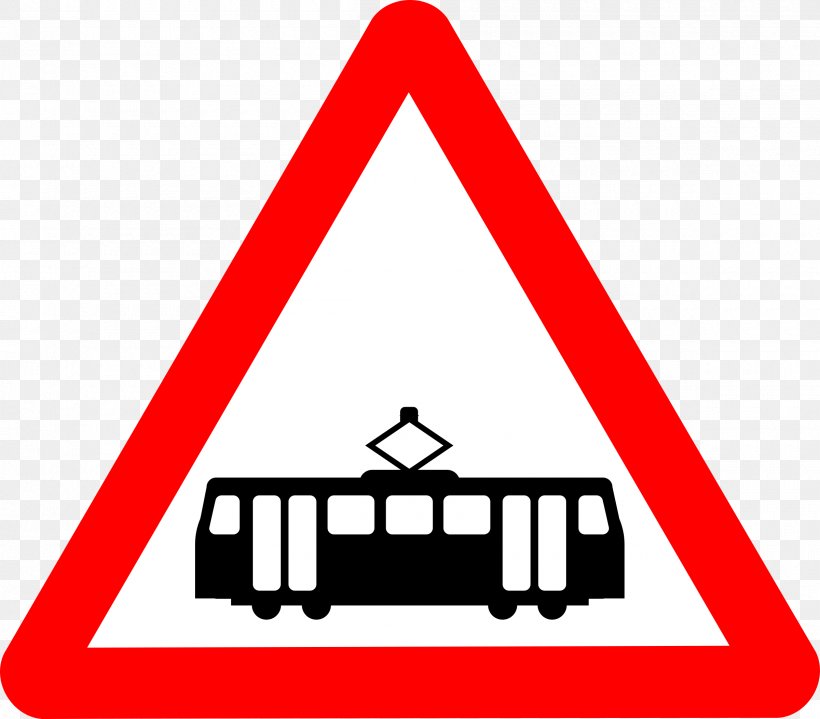 Tram The Highway Code Traffic Sign Road Warning Sign, PNG, 2400x2107px, Tram, Area, Brand, Driving, Highway Code Download Free