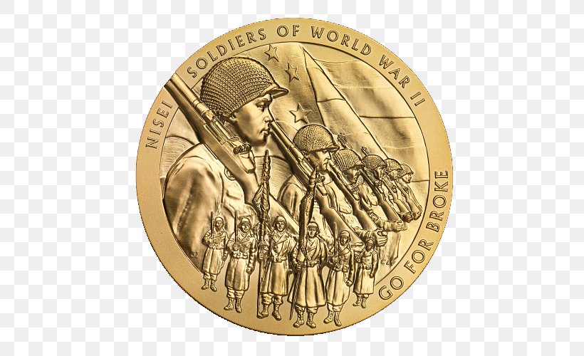 United States Coin 442nd Infantry Regiment Britannia Congressional Gold Medal, PNG, 500x500px, 100th Infantry Battalion, 442nd Infantry Regiment, United States, Britannia, Coin Download Free