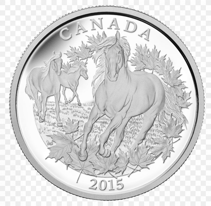 Coin Canadian Horse Canada Silver Royal Canadian Mint, PNG, 1198x1166px, Coin, Black And White, Canada, Canadian Dollar, Canadian Gold Maple Leaf Download Free
