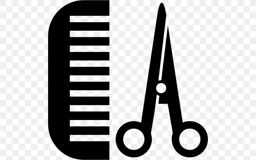 Comb Hairdresser Scissors Hair-cutting Shears, PNG, 512x512px, Comb, Barber, Barbershop, Beauty Parlour, Black And White Download Free
