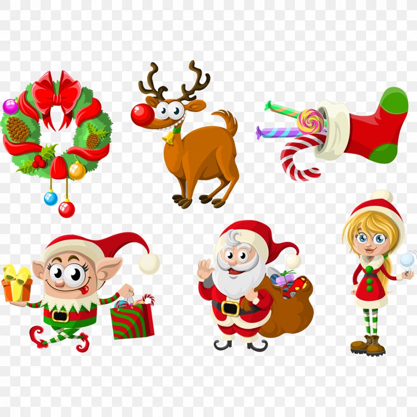 Reindeer Christmas Ornament Santa Claus Food Clip Art, PNG, 1200x1200px, Reindeer, Animal, Animal Figure, Baby Toys, Christmas Download Free