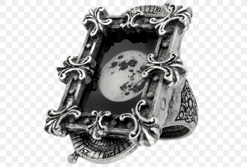 Silver Ring Jewellery Pewter Alchemy Gothic, PNG, 555x555px, Silver, Alchemy Gothic, Black And White, Cameo Appearance, Jewellery Download Free