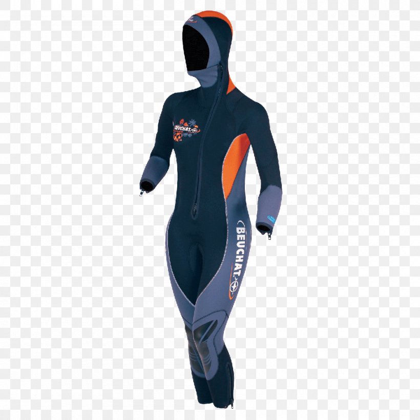 Underwater Diving Wetsuit Costume Scuba Diving Hood, PNG, 1000x1000px, Underwater Diving, Beuchat, Boilersuit, Clothing, Costume Download Free