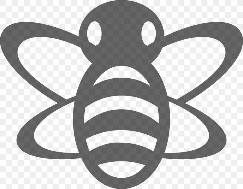 Western Honey Bee Insect Clip Art, PNG, 926x720px, Bee, Black And White, Bumblebee, Honey Bee, Insect Download Free