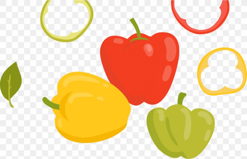 Bell Pepper Vegetable Clip Art, PNG, 926x598px, Bell Pepper, Apple, Auglis, Bell Peppers And Chili Peppers, Capsicum Download Free