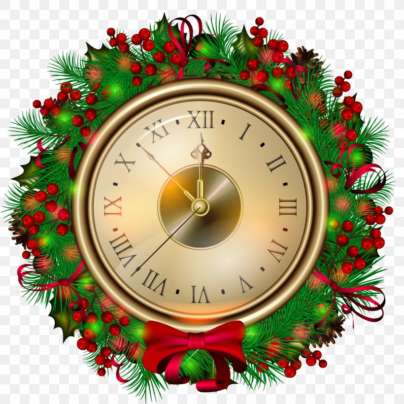 Christmas Eve Clock Santa Claus Clip Art, PNG, 1770x1770px, Santa Claus, Carol, Christmas, Christmas Carol, Christmas Decoration Download Free