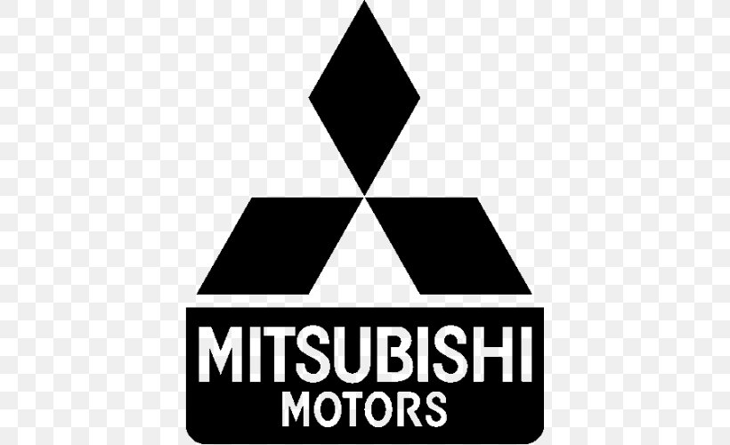 Mitsubishi Motors Logo Black Brand, PNG, 500x500px, Mitsubishi Motors, Architecture, Area, Black, Black And White Download Free