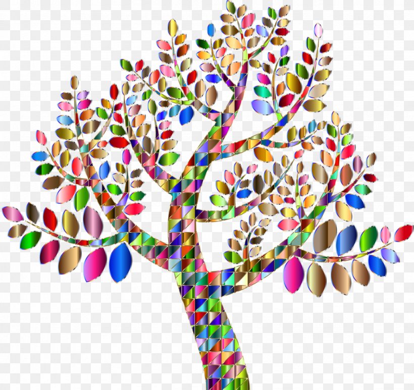 Tree Color Rainbow Prism Clip Art, PNG, 1024x966px, Tree, Branch, Color, Drawing, Flora Download Free