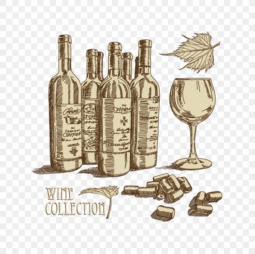 Wine Bottle Vecteur Glass, PNG, 1181x1181px, Wine, Bottle, Cup, Drinkware, Glass Download Free