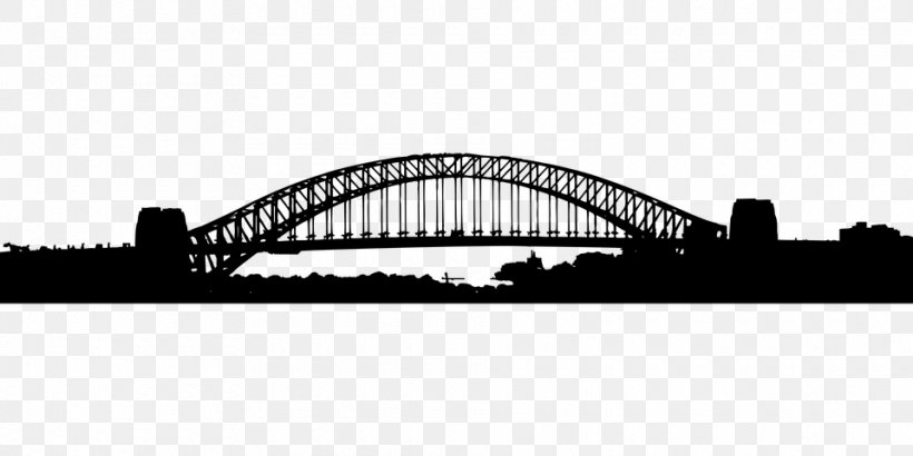 Sydney Harbour Bridge Vijay Nagar, Indore Bridge–tunnel, PNG, 960x480px, Sydney Harbour Bridge, Arch, Arch Bridge, Black And White, Bridge Download Free