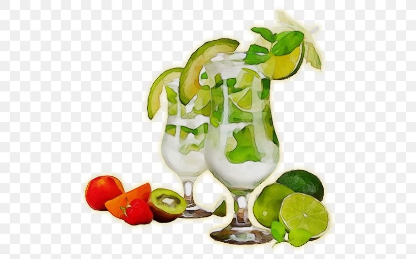 Watercolor Plant, PNG, 530x510px, Watercolor, Alcoholic Beverages, Citrus, Cocktail, Cocktail Garnish Download Free