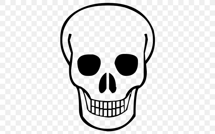 Skull Drawing Calavera Clip Art, PNG, 512x512px, Skull, Area, Art, Artwork, Black And White Download Free