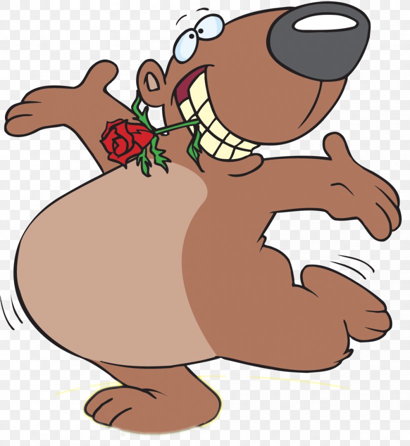 Tame Bear Cartoon Animation Clip Art, PNG, 992x1080px, Watercolor, Cartoon, Flower, Frame, Heart Download Free