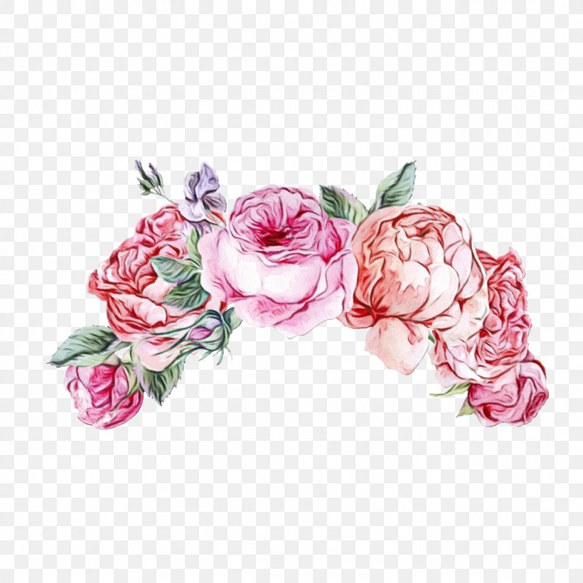 Garden Roses, PNG, 1024x1024px, Watercolor, Cut Flowers, Flower, Garden Roses, Paint Download Free