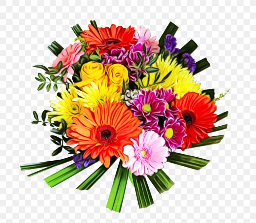 Flower Bouquet Cut Flowers Gerbera Barberton Daisy, PNG, 827x720px, Watercolor, Barberton Daisy, Bouquet, Cut Flowers, Floristry Download Free