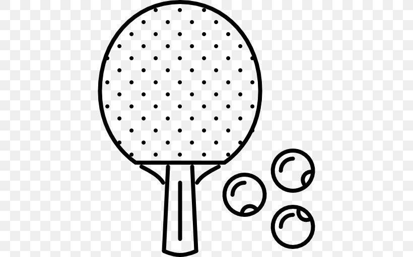 Ping Pong Paddles & Sets Racket Sport, PNG, 512x512px, Ping Pong, Area, Black And White, Ping Pong Paddles Sets, Point Download Free
