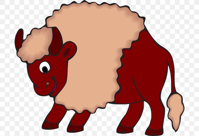 American Bison Bison Bonasus Cartoon Clip Art, PNG, 700x561px, American Bison, Animation, Bison Bonasus, Cartoon, Cattle Like Mammal Download Free