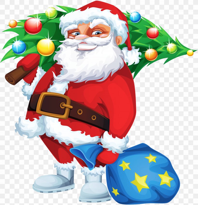 Santa Claus Christmas Tree Cdr, PNG, 4840x5000px, Santa Claus, Cdr, Christmas, Christmas Decoration, Christmas Gift Download Free