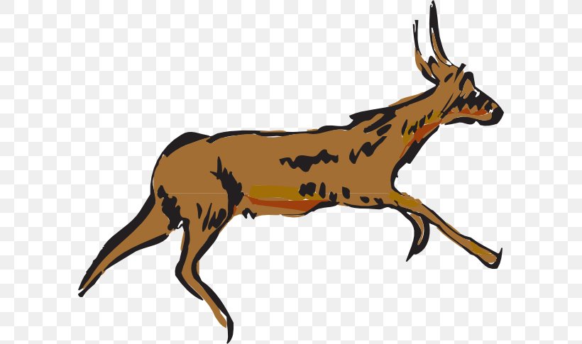 Antelope Pronghorn Deer Clip Art, PNG, 600x485px, Antelope, Antler, Carnivoran, Cattle Like Mammal, Deer Download Free