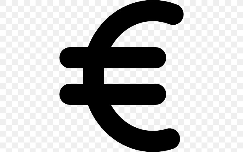 Euro, PNG, 512x512px, Euro, Bank, Black And White, Currency, Euro Sign Download Free