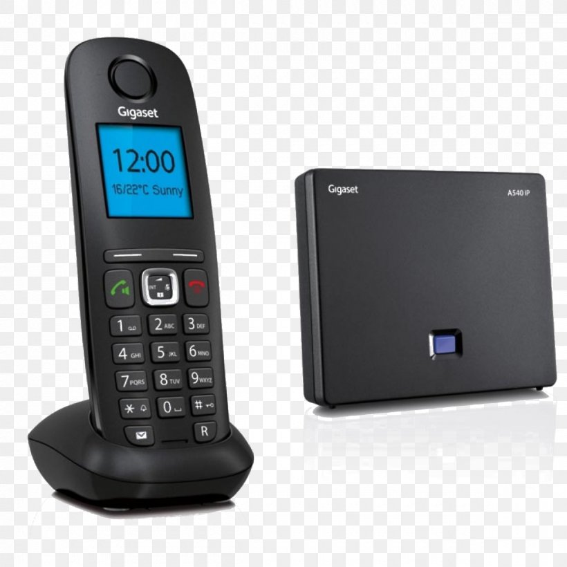 Gigaset Communications VoIP Phone Cordless Telephone Gigaset A540, PNG, 1200x1200px, Gigaset Communications, Answering Machines, Base Station, Cellular Network, Communication Download Free