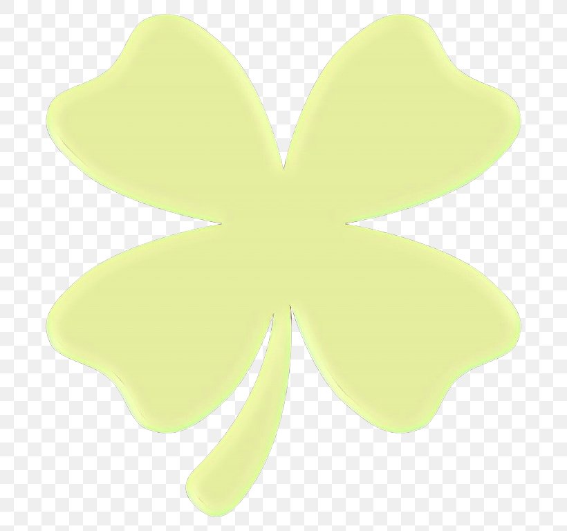 Green Leaf Yellow Petal Symbol, PNG, 768x768px, Cartoon, Clover, Green, Leaf, Petal Download Free