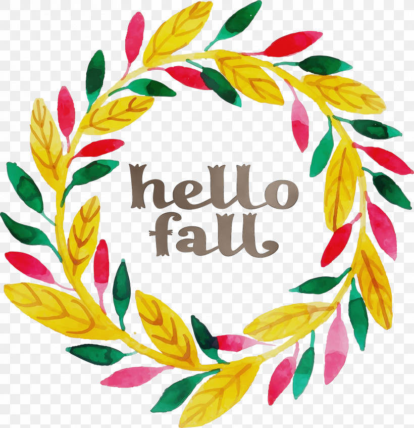 Floral Design, PNG, 1765x1824px, Hello Fall, Autumn, Drawing, Fall, Floral Design Download Free