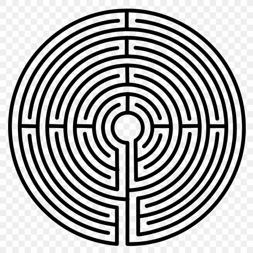 Minotaur Knossos Chartres Daedalus Labyrinth, PNG, 1000x1000px, Minotaur, Area, Black And White, Caerdroia, Chartres Download Free