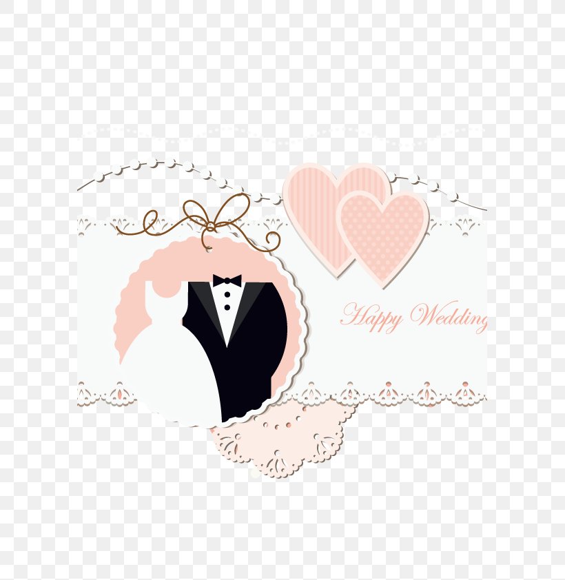 Wedding Invitation Marriage, PNG, 595x842px, Wedding Invitation, Cdr, Emotion, Heart, Illustration Download Free