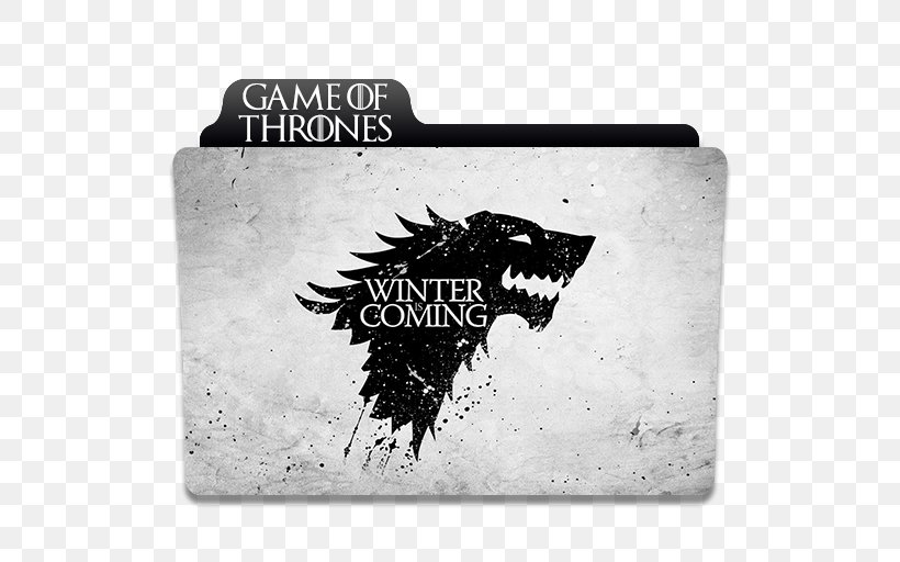 Winter Is Coming Cersei Lannister A Game Of Thrones Daenerys Targaryen Lyanna Stark, PNG, 512x512px, Winter Is Coming, Black And White, Brand, Cersei Lannister, Daenerys Targaryen Download Free