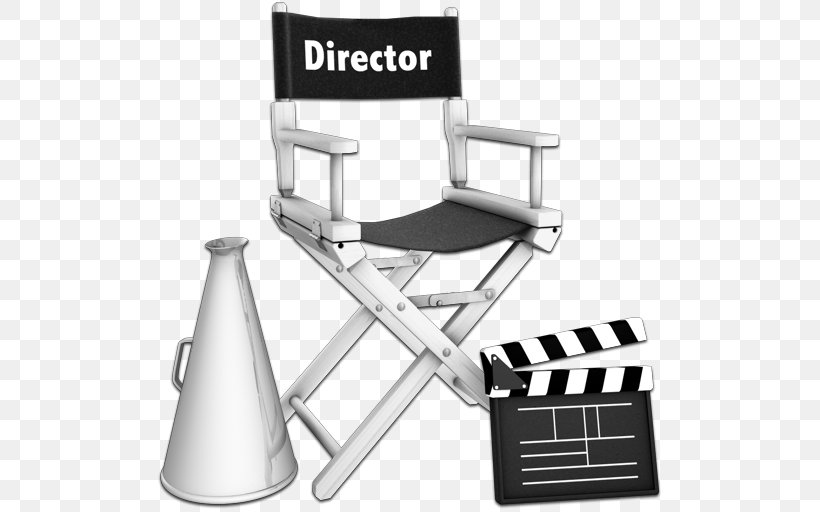 Film Director Cinematographer Clapperboard, PNG, 512x512px, Film Director, Actor, Casting, Chair, Cinematographer Download Free