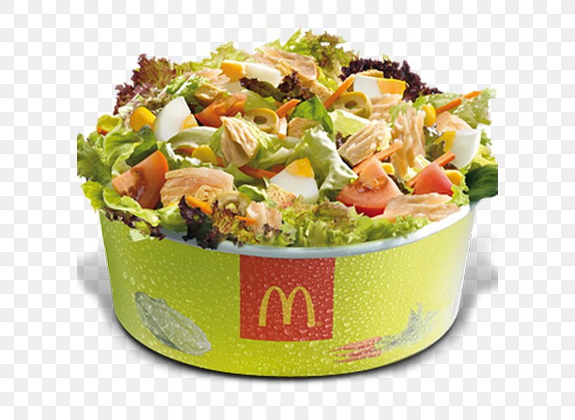Mediterranean Cuisine Hamburger Tuna Salad McDonald's, PNG, 600x600px, Mediterranean Cuisine, Burger King, Caesar Salad, Cuisine, Dish Download Free